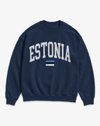Estonia Collegiate Flag Sweatshirt