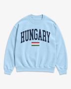 Hungary Collegiate Flag Sweatshirt
