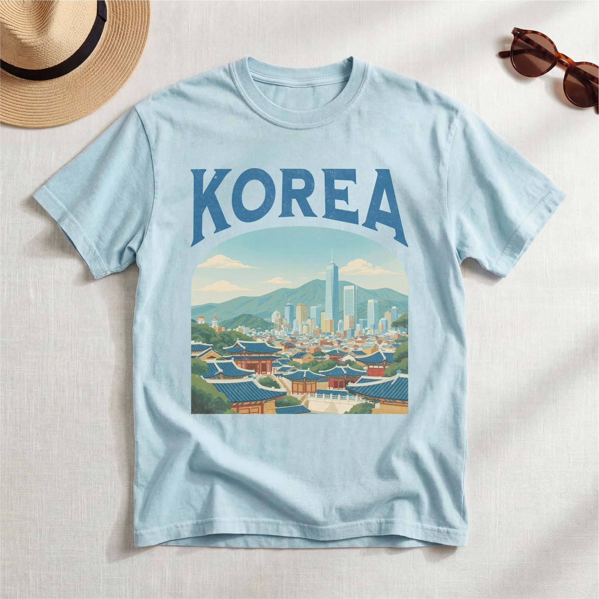 Korea Vintage Travel Poster T-Shirt
