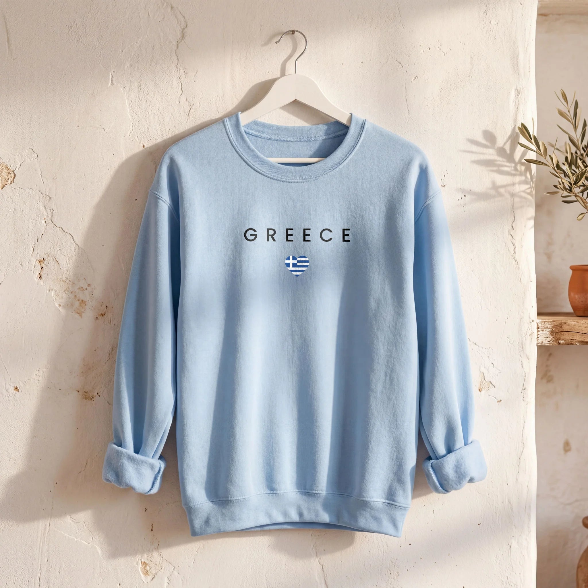 Greece Minimal Flag Sweatshirt