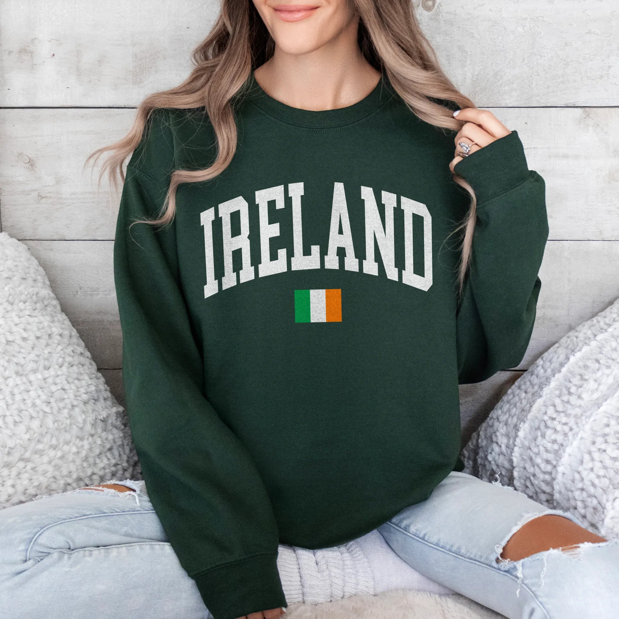 Ireland Collegiate Flag Sweatshirt