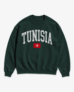 Tunisia Collegiate Flag Sweatshirt