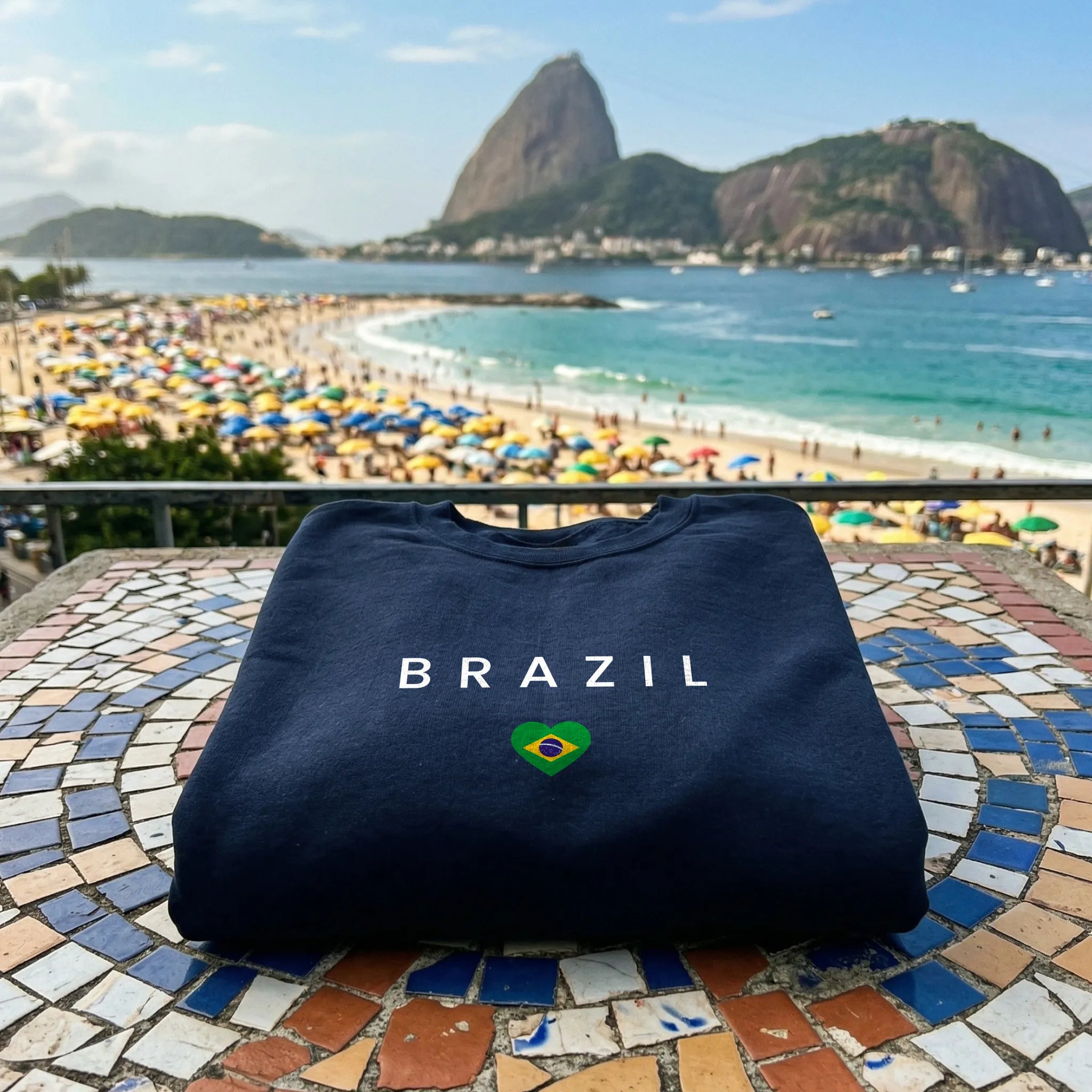 Brazil Minimal Flag Sweatshirt