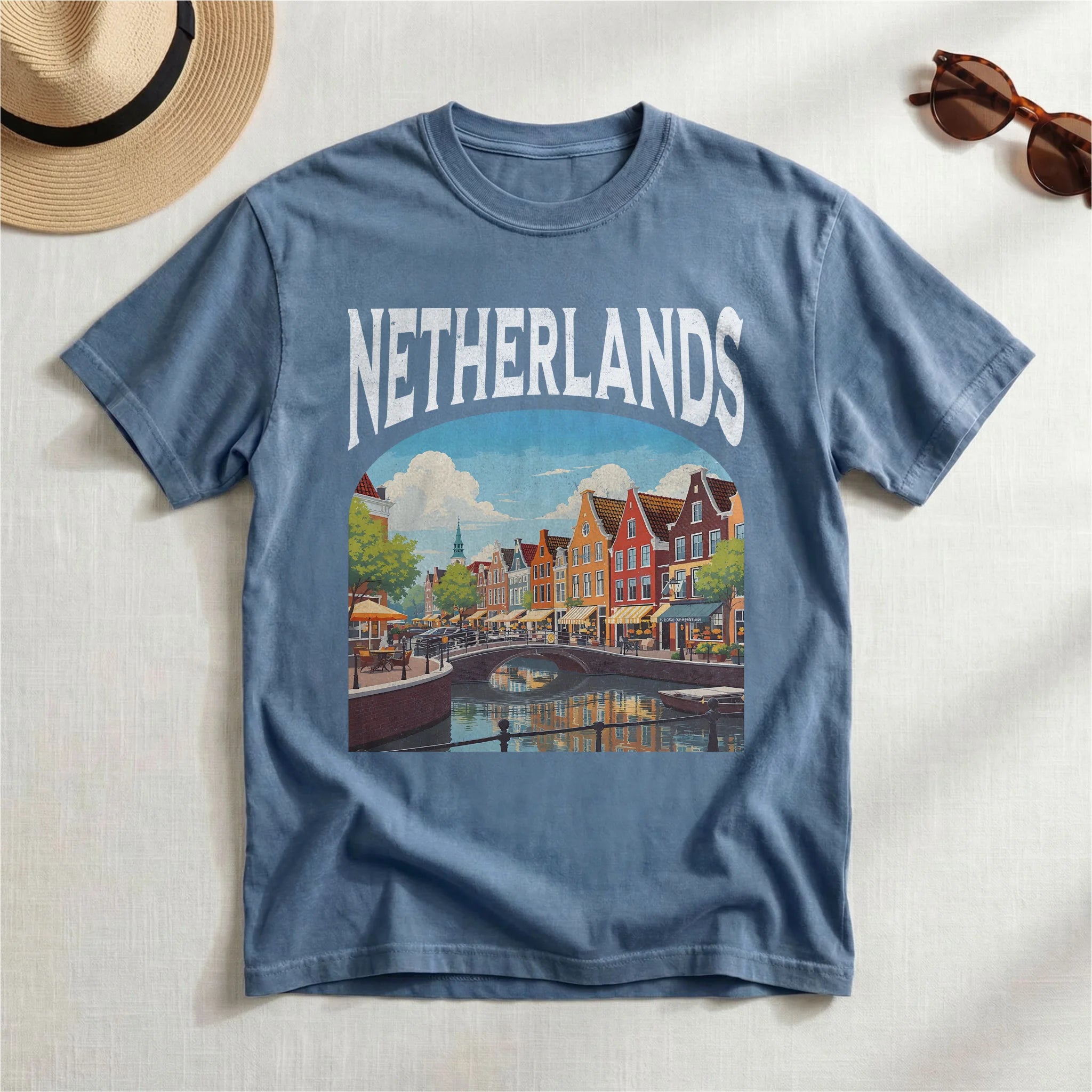 Netherlands Vintage Travel Poster T-Shirt