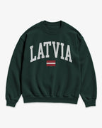 Latvia Collegiate Flag Sweatshirt