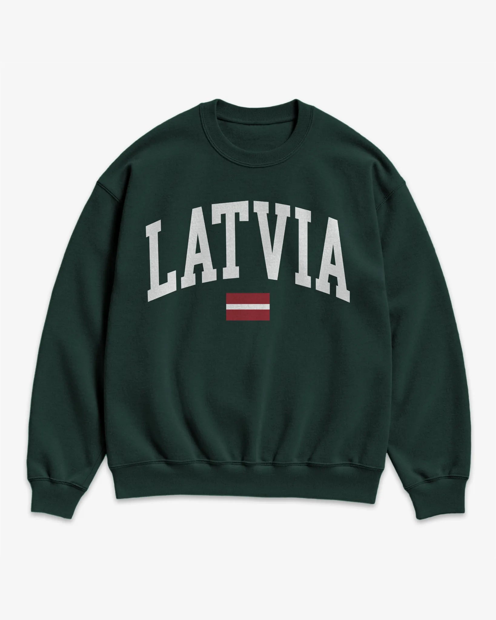 Latvia Collegiate Flag Sweatshirt