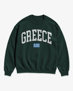 Greece Collegiate Flag Sweatshirt