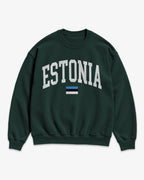 Estonia Collegiate Flag Sweatshirt