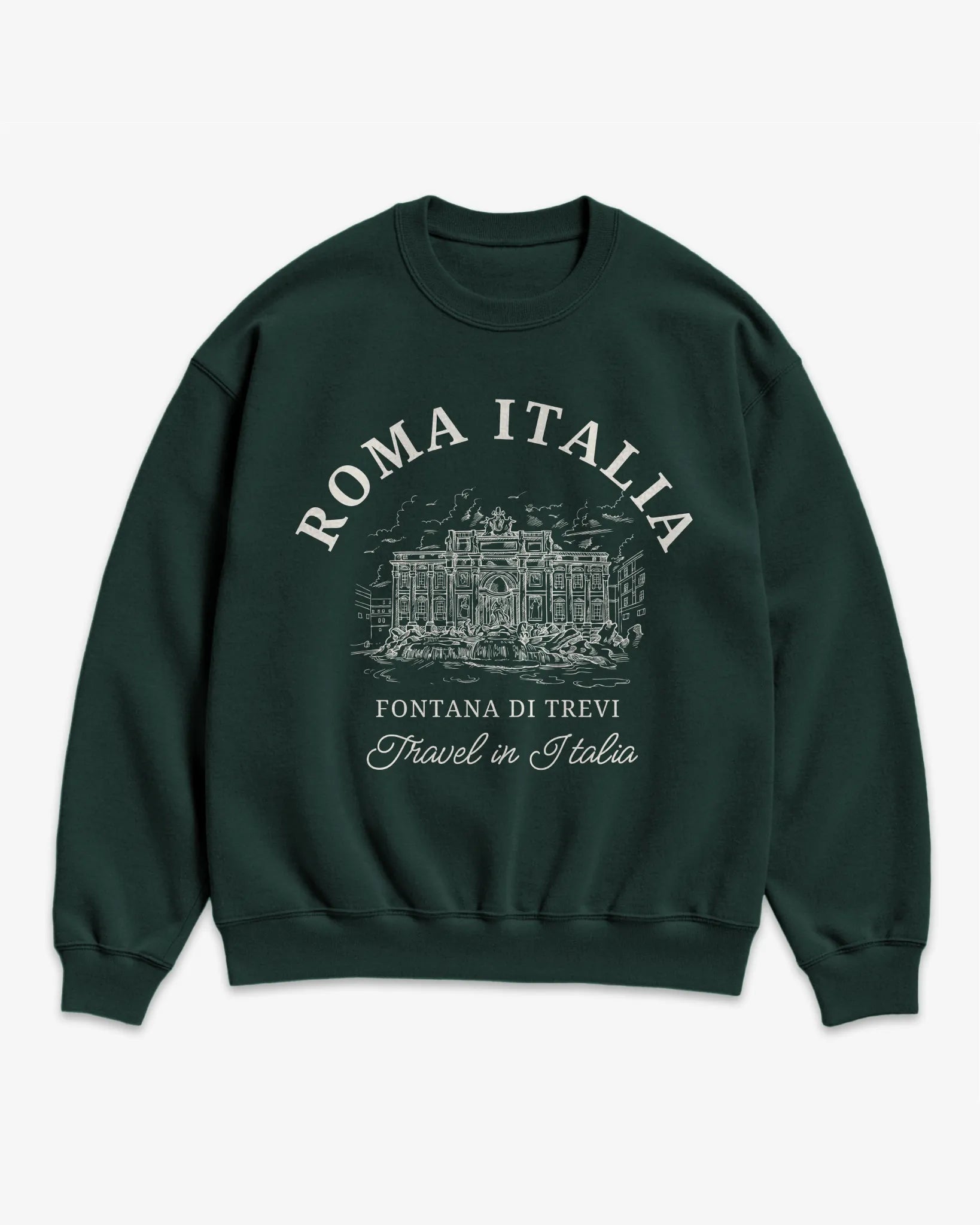 Trevi Fountain Vintage Sketch Sweatshirt