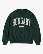 Hungary Collegiate Flag Sweatshirt