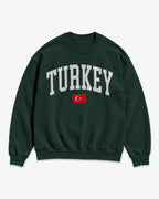 Turkey Collegiate Flag Sweatshirt