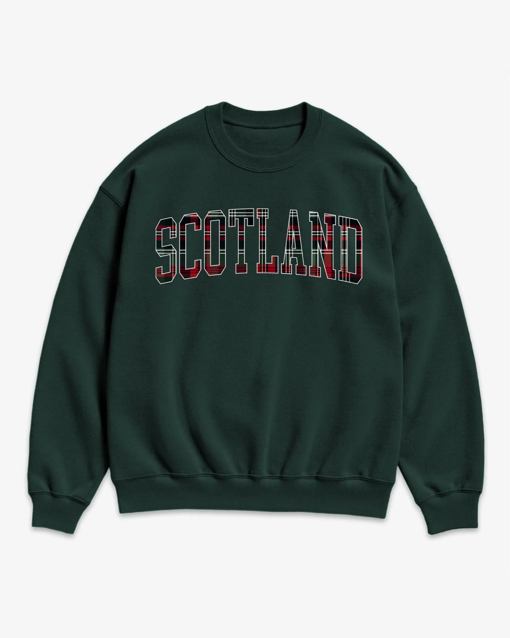 Scotland Tartan Letter Sweatshirt