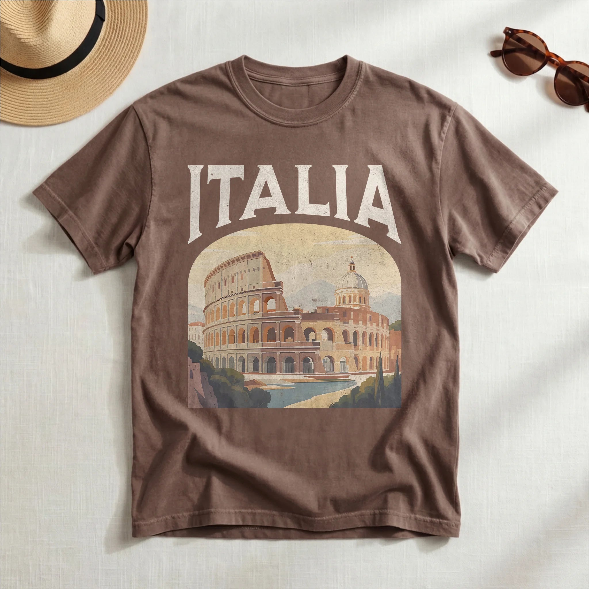 Italia Vintage Travel Poster T-Shirt