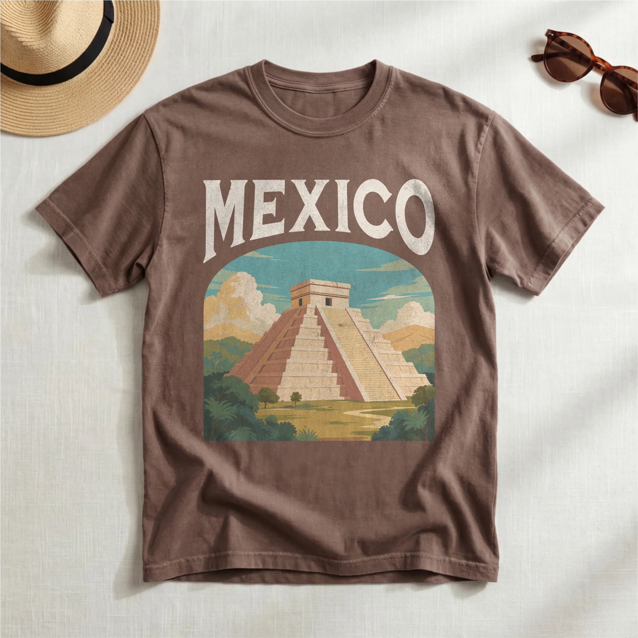 Mexico Vintage Travel Poster T-Shirt