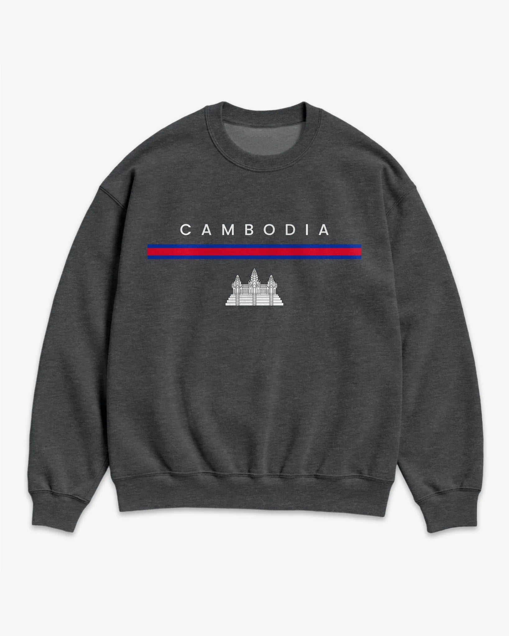 Cambodia Flagline Sweatshirt