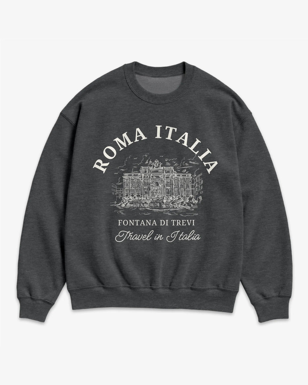 Trevi Fountain Vintage Sketch Sweatshirt