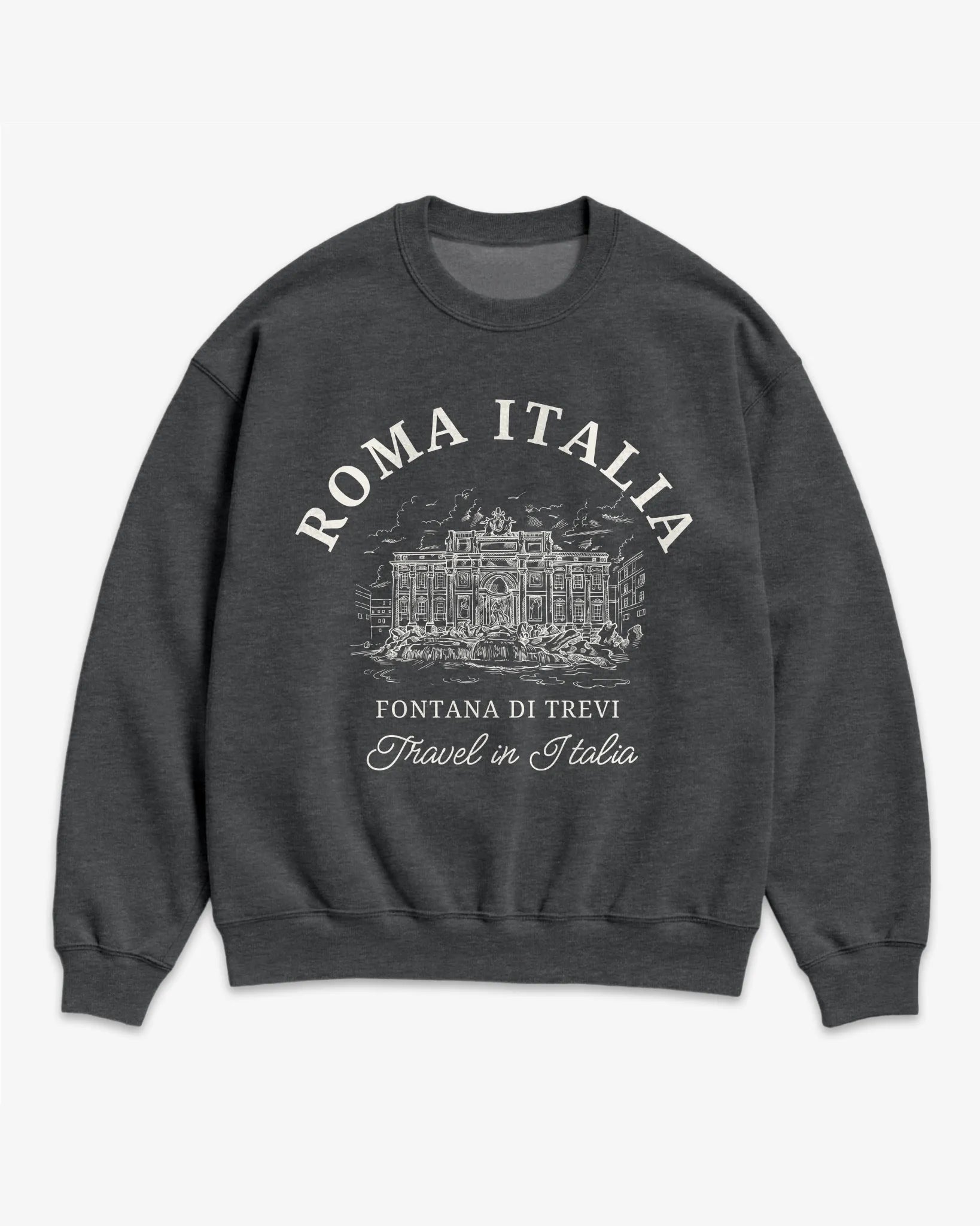 Trevi Fountain Vintage Sketch Sweatshirt