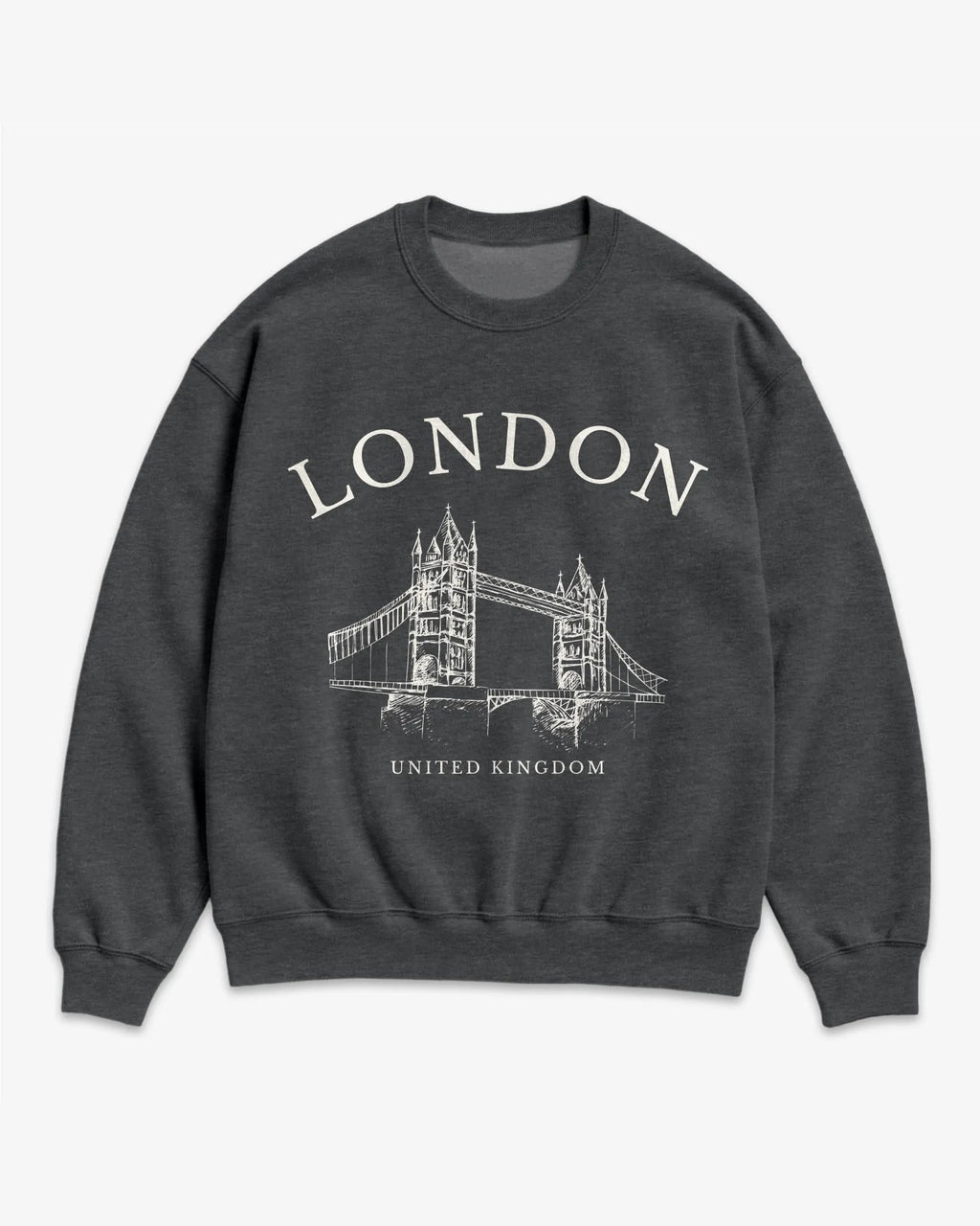 London Tower Bridge Vintage Sketch Sweatshirt