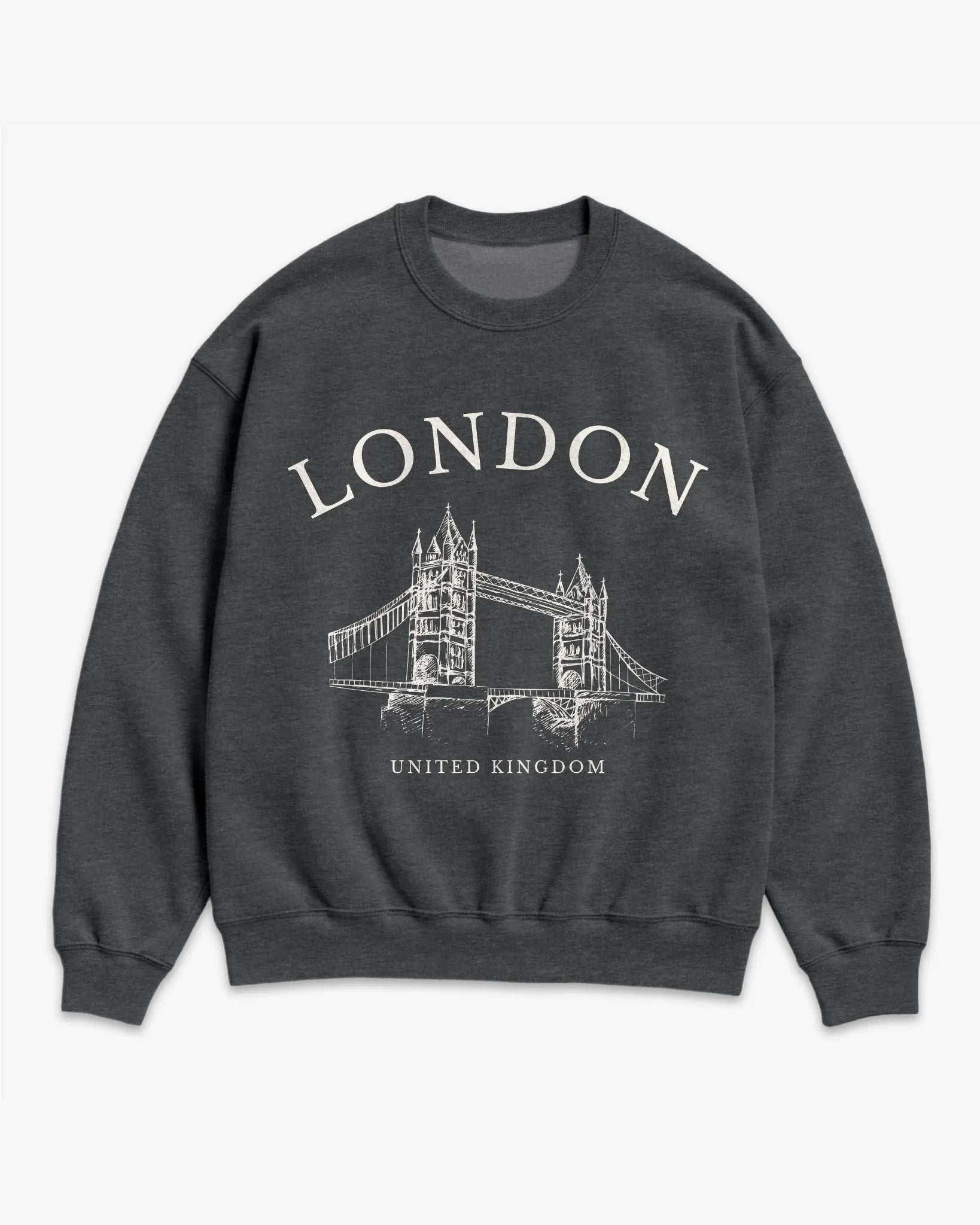 London Tower Bridge Vintage Sketch Sweatshirt
