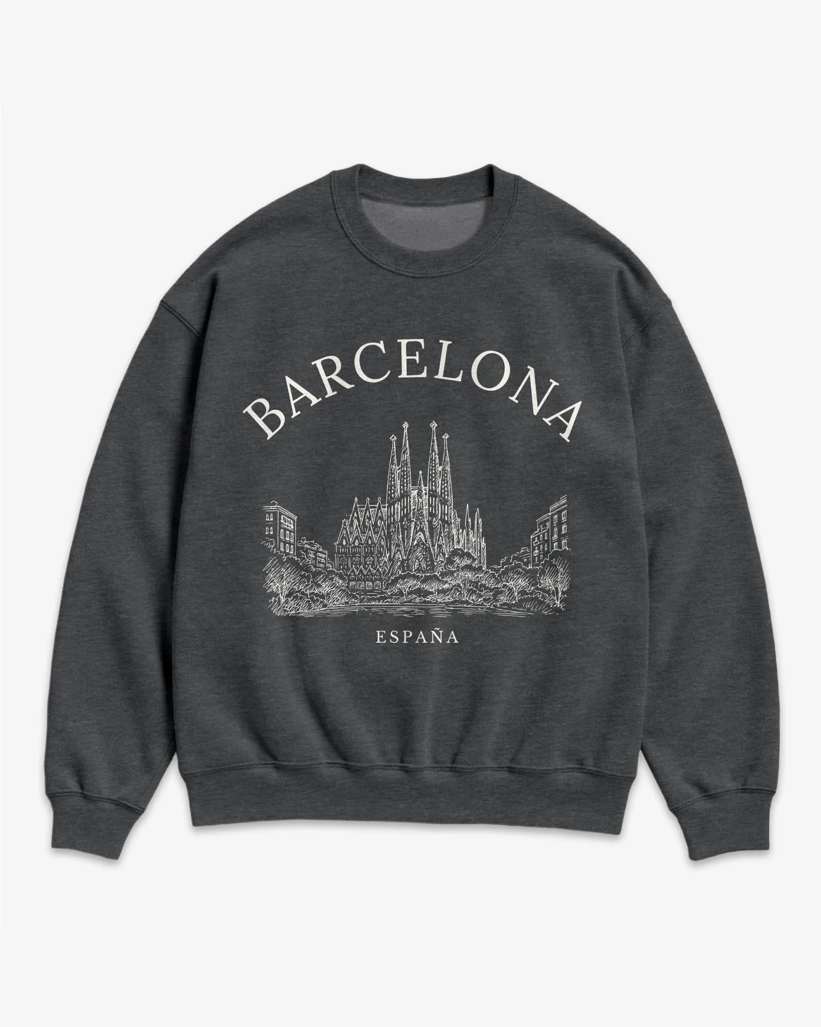 Barcelona Vintage Sketch Sweatshirt