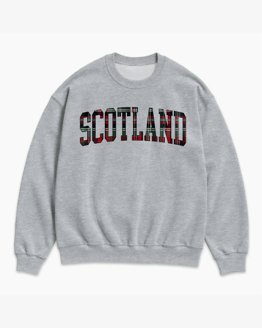 Scotland Tartan Letter Sweatshirt