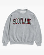 Scotland Tartan Letter Sweatshirt