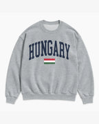 Hungary Collegiate Flag Sweatshirt