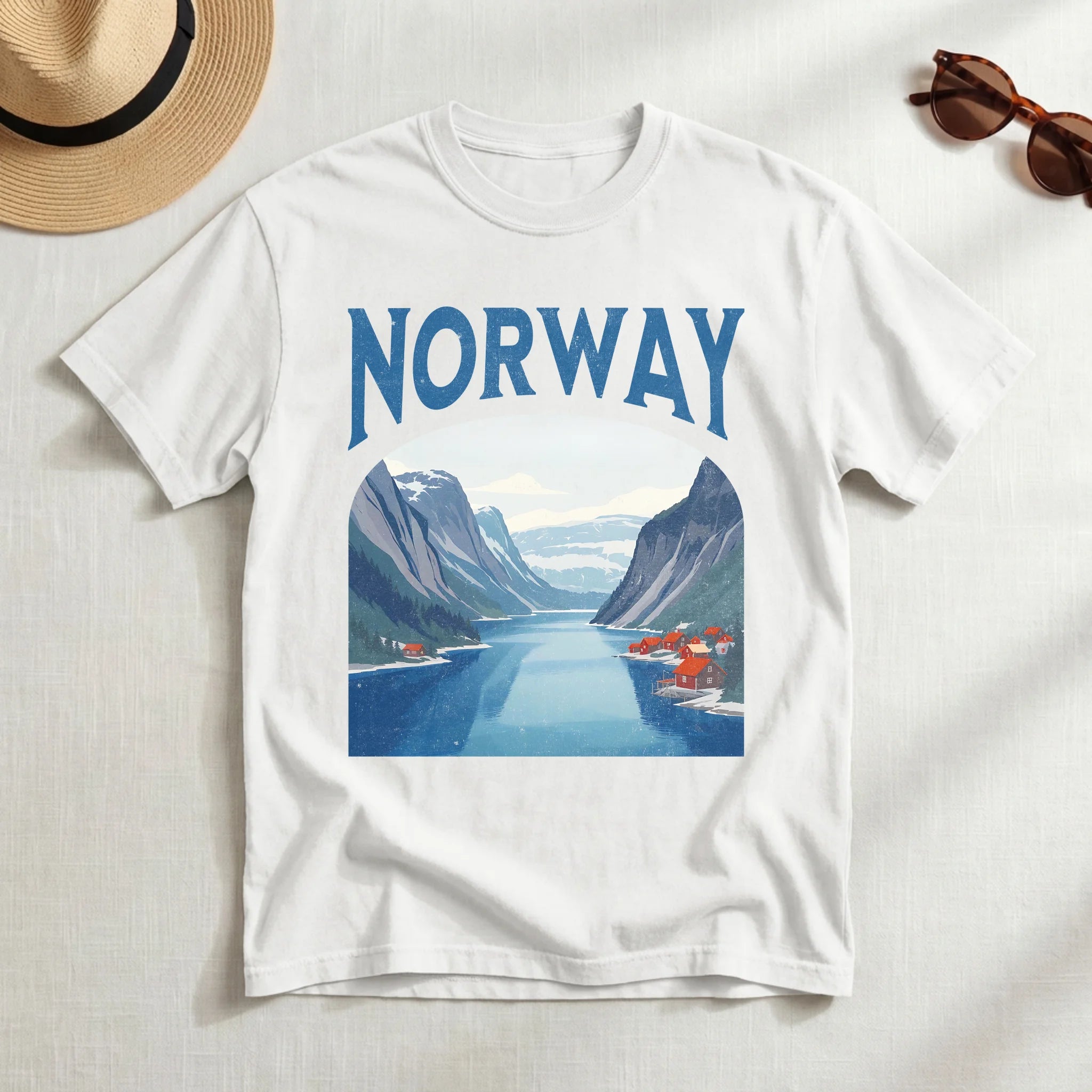 Norway Vintage Travel Poster T-Shirt