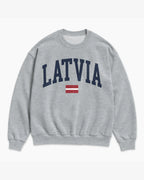 Latvia Collegiate Flag Sweatshirt