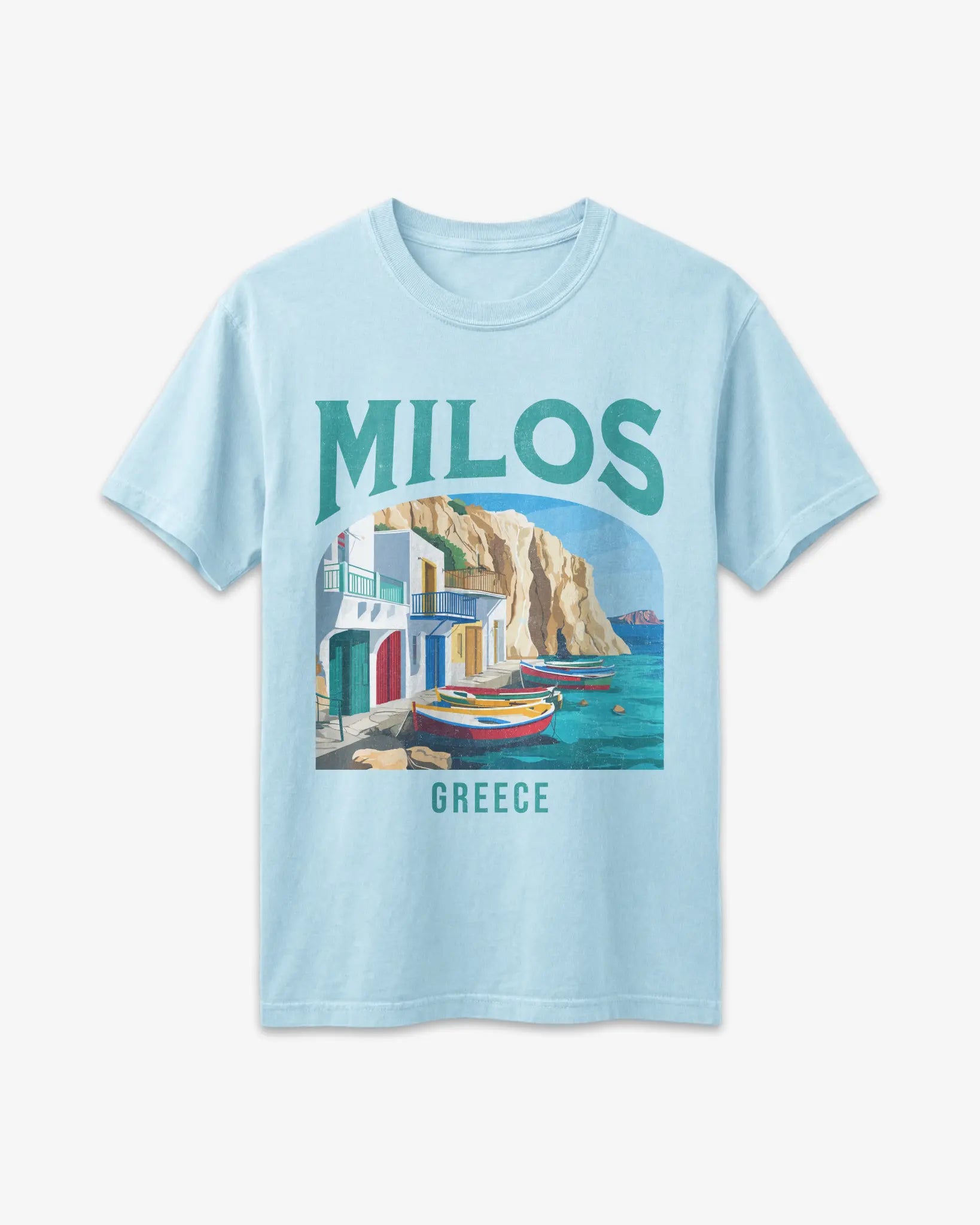Milos Greece Vintage Travel Poster T-Shirt