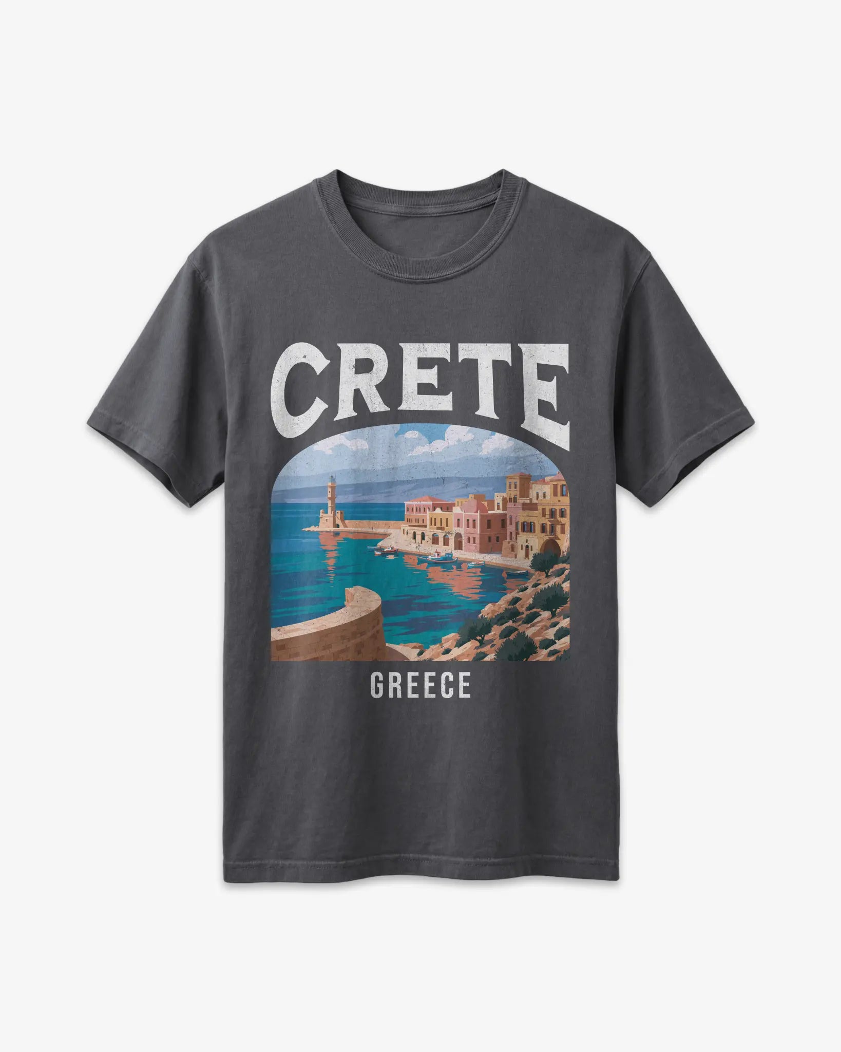 Crete Greece Vintage Travel Poster T-Shirt