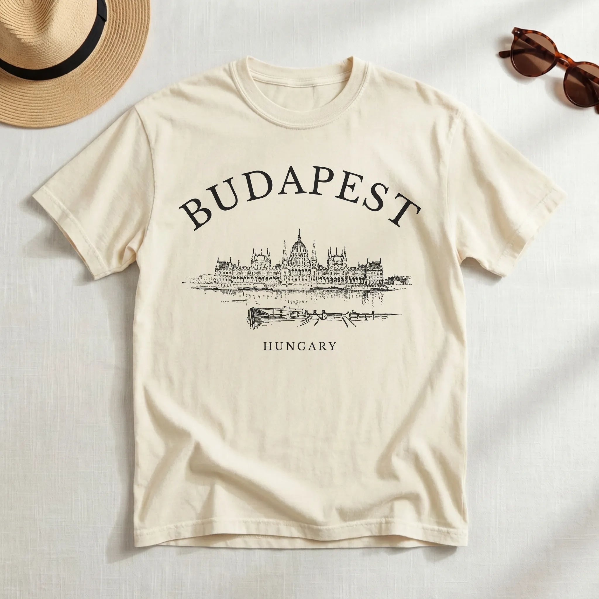 Budapest Vintage Sketch T-Shirt