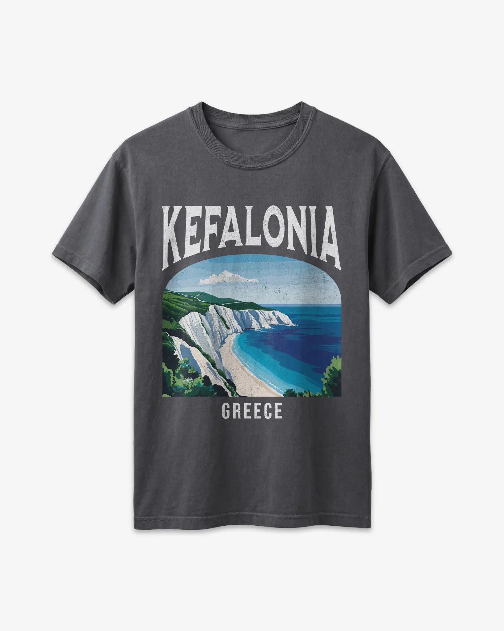Kefalonia Greece Vintage Travel Poster T-Shirt