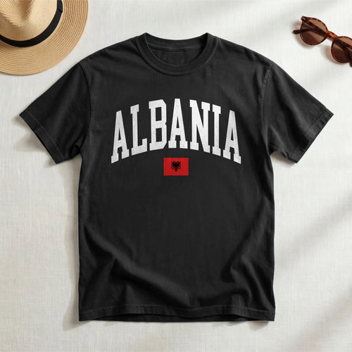 Albania Collegiate Flag T-Shirt