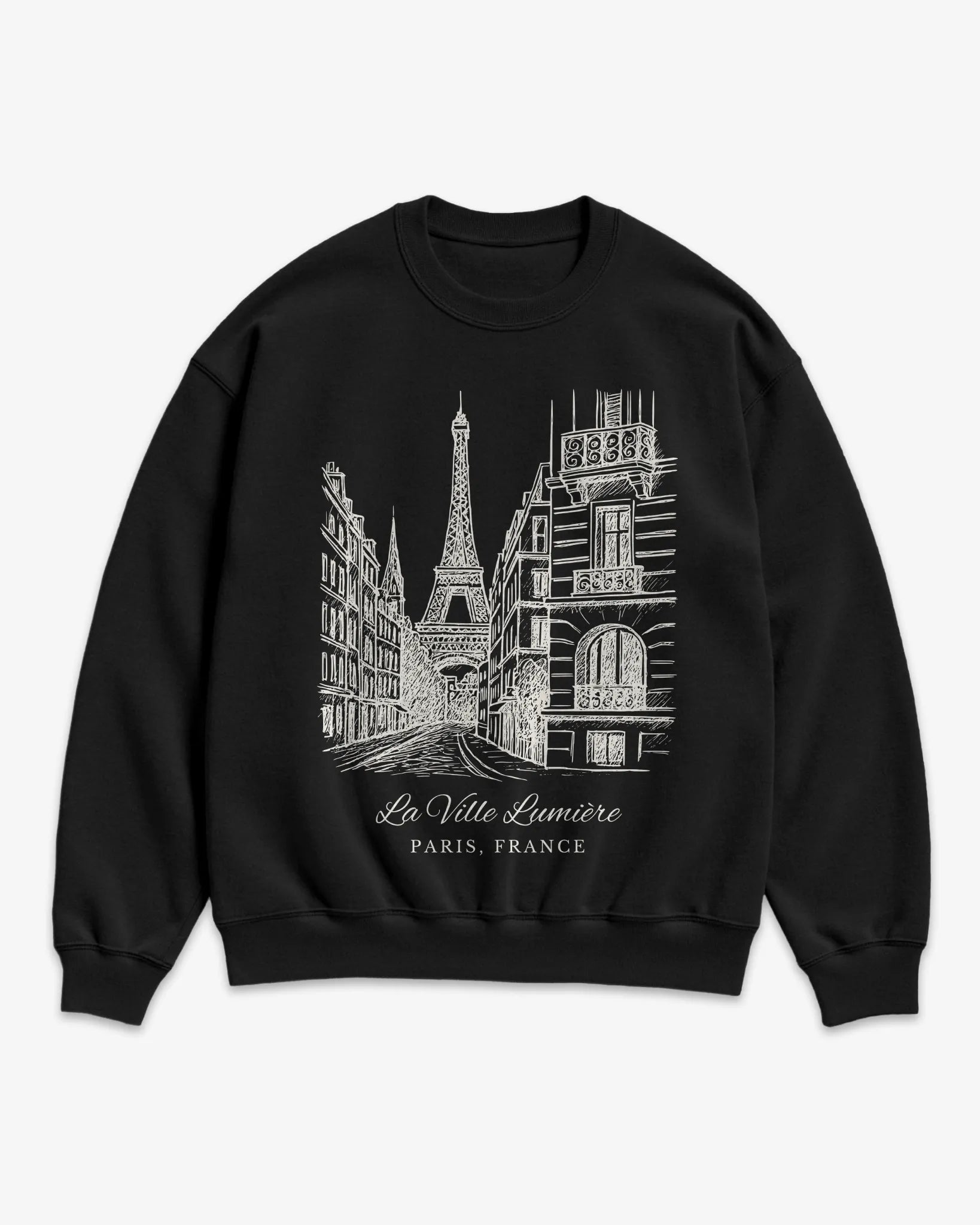 Paris Vintage Sketch Sweatshirt