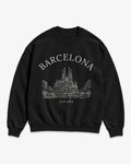 Barcelona Vintage Sketch Sweatshirt