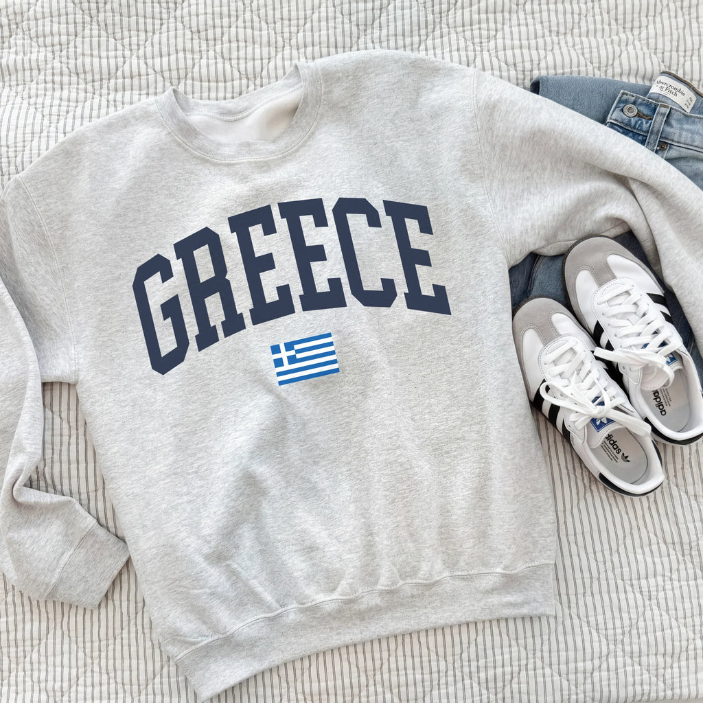 Greece Collegiate Flag Sweatshirt