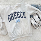 Greece Collegiate Flag Sweatshirt