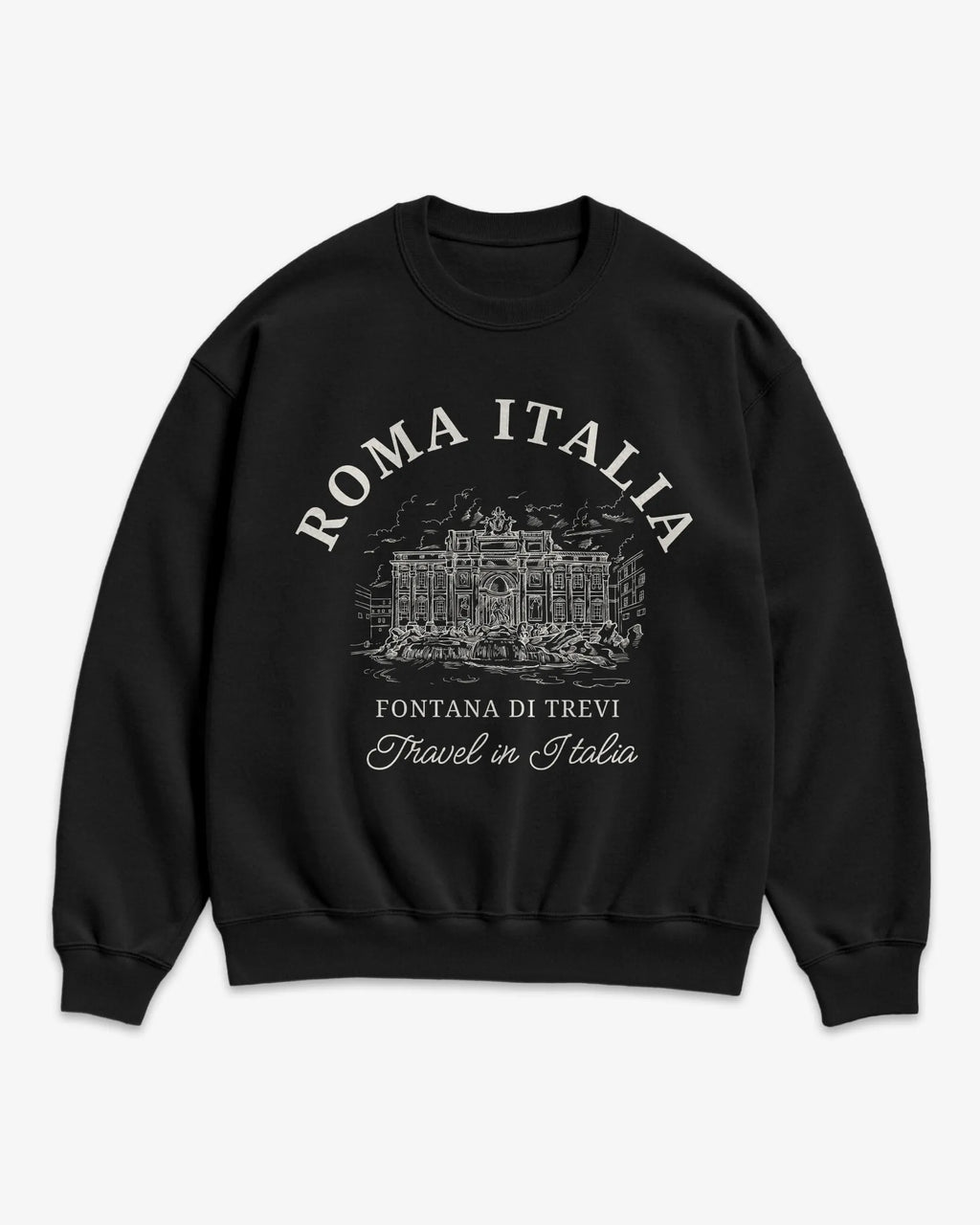 Trevi Fountain Vintage Sketch Sweatshirt