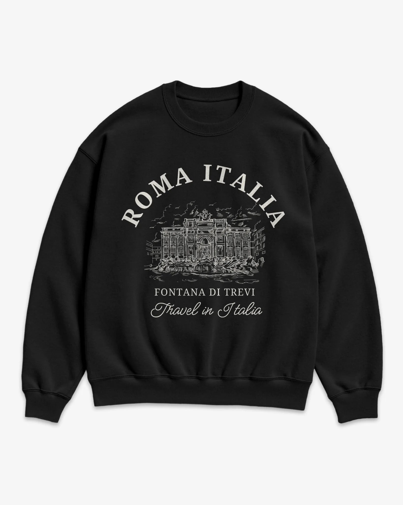 Trevi Fountain Vintage Sketch Sweatshirt