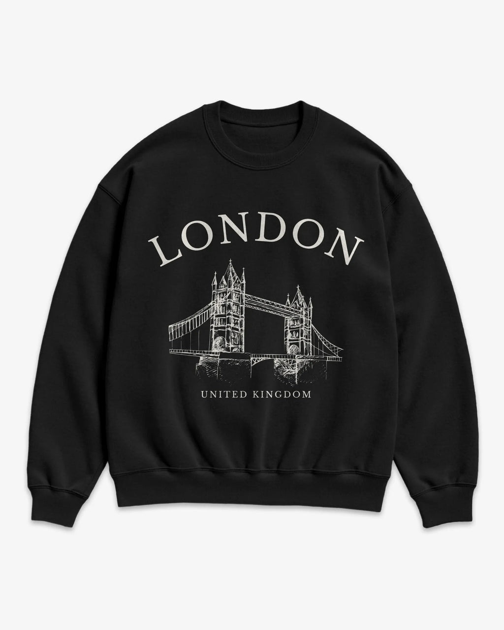 London Tower Bridge Vintage Sketch Sweatshirt