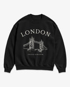 London Tower Bridge Vintage Sketch Sweatshirt