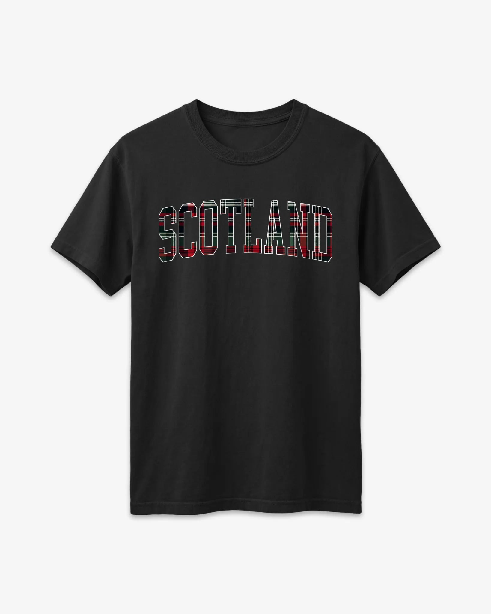 Scotland Tartan Letter T-Shirt