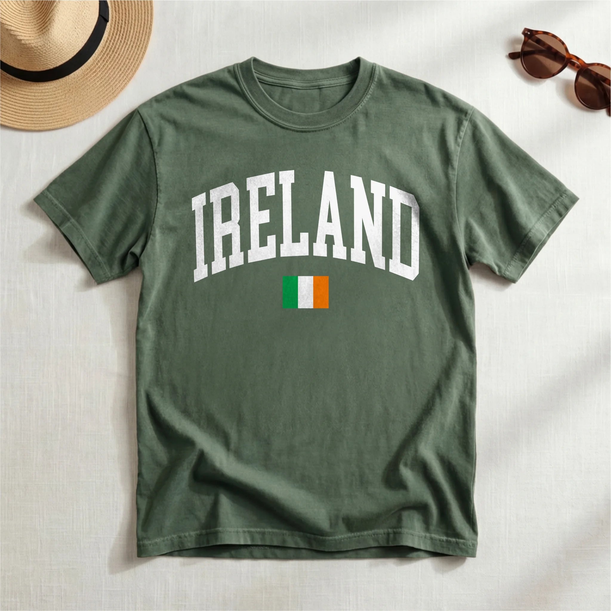 Ireland Collegiate Flag T-Shirt