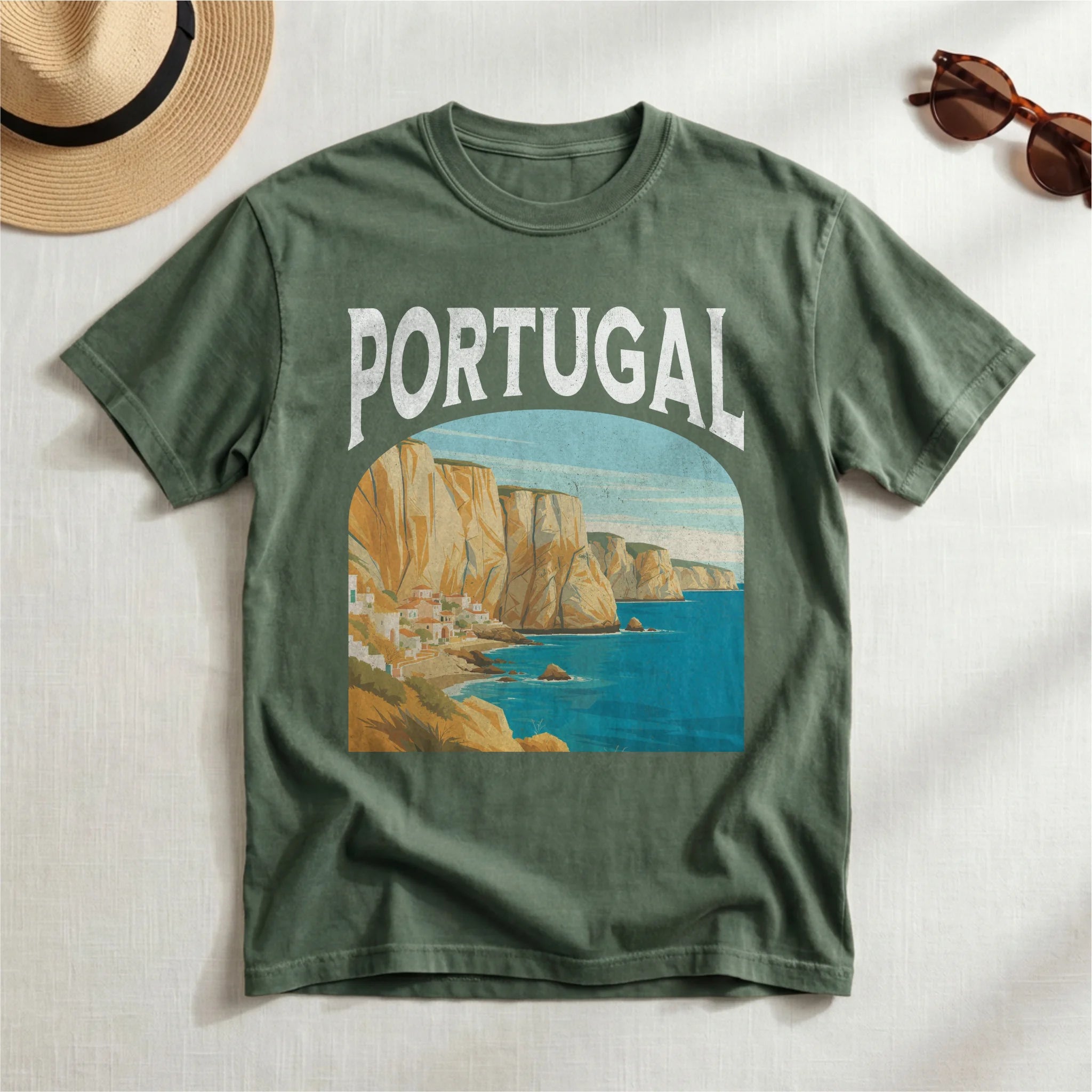 Portugal Vintage Travel Poster T-Shirt