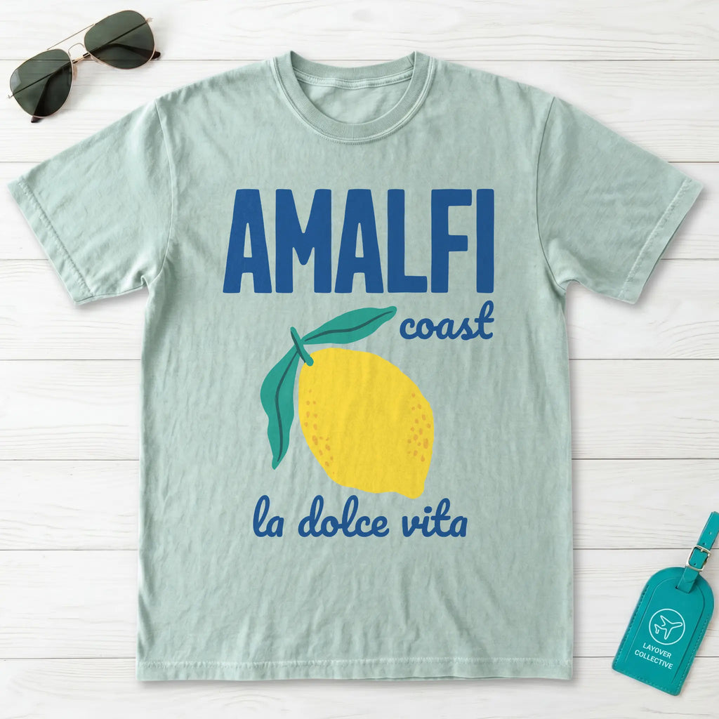 Amalfi Coast Lemon La Dolce Vita Italy Graphic T-Shirt