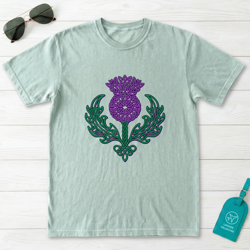Celtic Knotwork Thistle Scotland T-Shirt