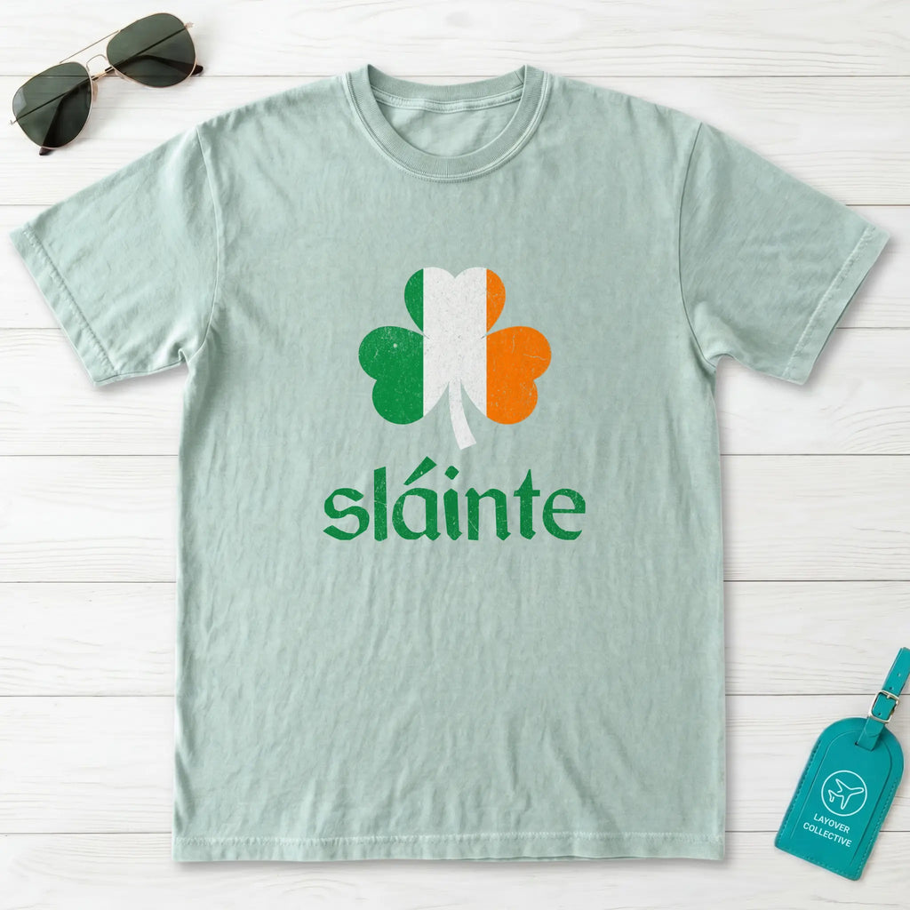 Sláinte Shamrock Flag T-Shirt