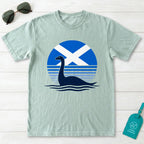 Nessie Saltire Scotland Retro T-Shirt