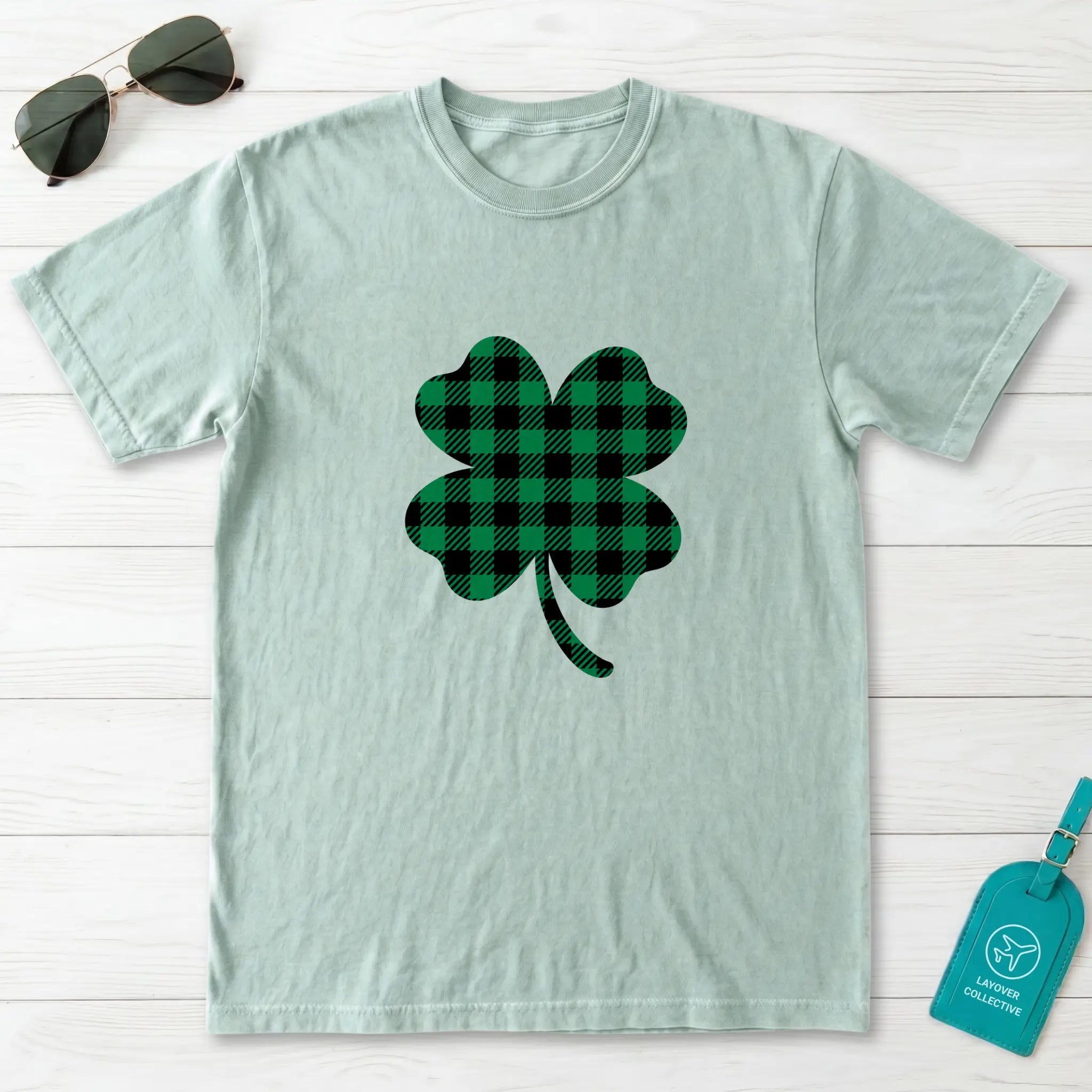 Buffalo Plaid Shamrock T-Shirt